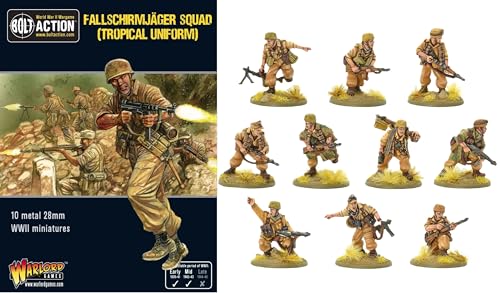 Bolt Action Warlord Games, Fallschirmjager squad (tropical Uniform), wargaming miniatures von Warlord Games