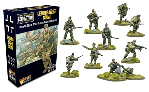 Warlord Games: Gebirgsjager Squad - WW2 Miniaturfiguren (10 Metallfiguren) Warlord Games: Gebirgsjager Squad - WW2 Miniaturfiguren (10 Metallfiguren) von Warlord Games