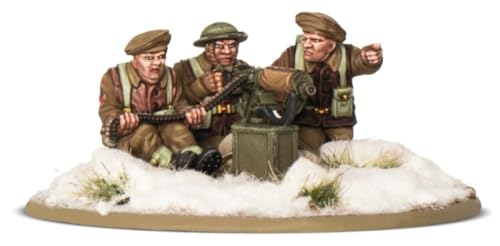 Britisches und kanadisches MMG-Infanterie-Team von Warlord Games