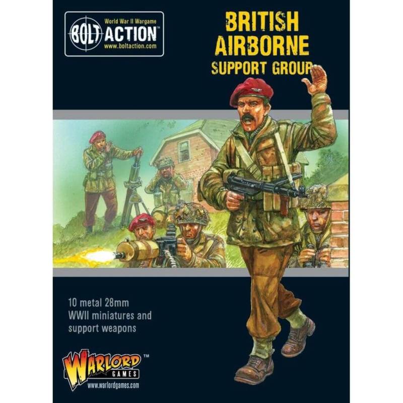 'British Airborne Support Group (HQ, Mortar & MMG)' von Warlord Games