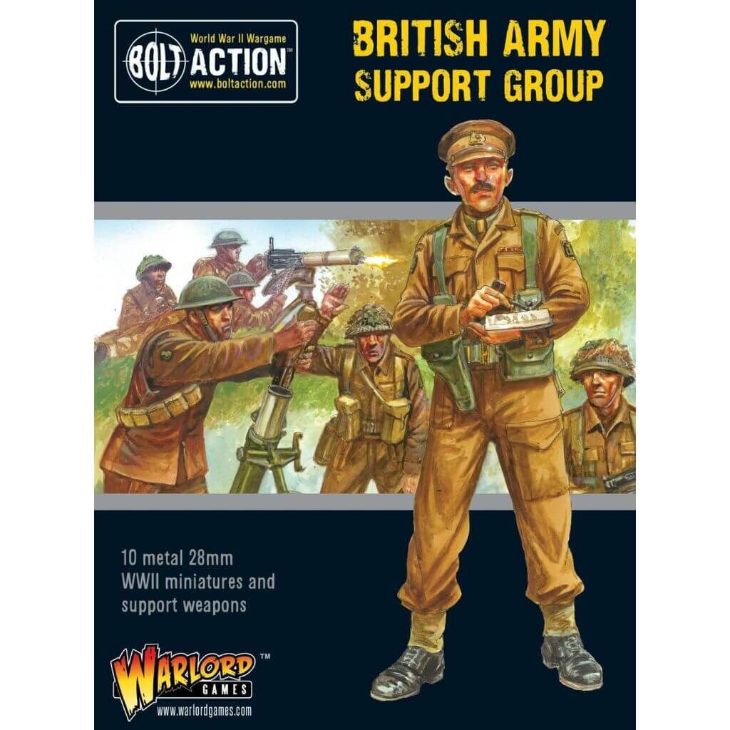 'British Army Support Group (HQ, Mortar & MMG)' von Warlord Games