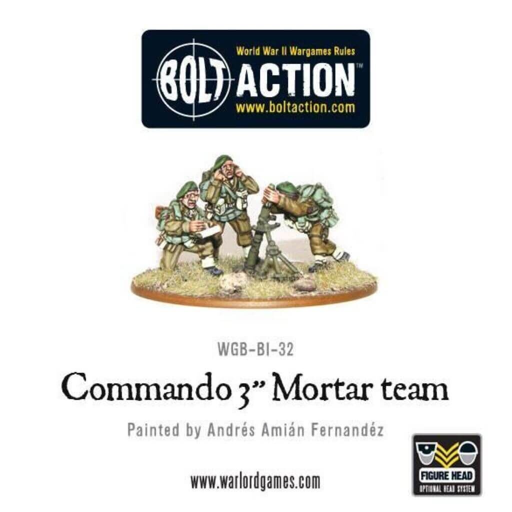 Commando 3 inch Mortar Team von Warlord Games