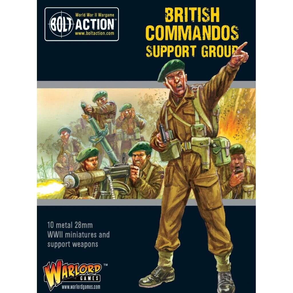 'Commandos Support Group (HQ, Mortar & MMG)' von Warlord Games