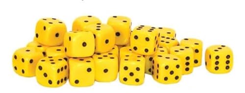 Dice - 30 Yellow D6 10mm von Warlord Games