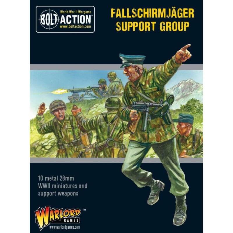'Fallschirmjäger Support Group (HQ, Mortar & MMG)' von Warlord Games