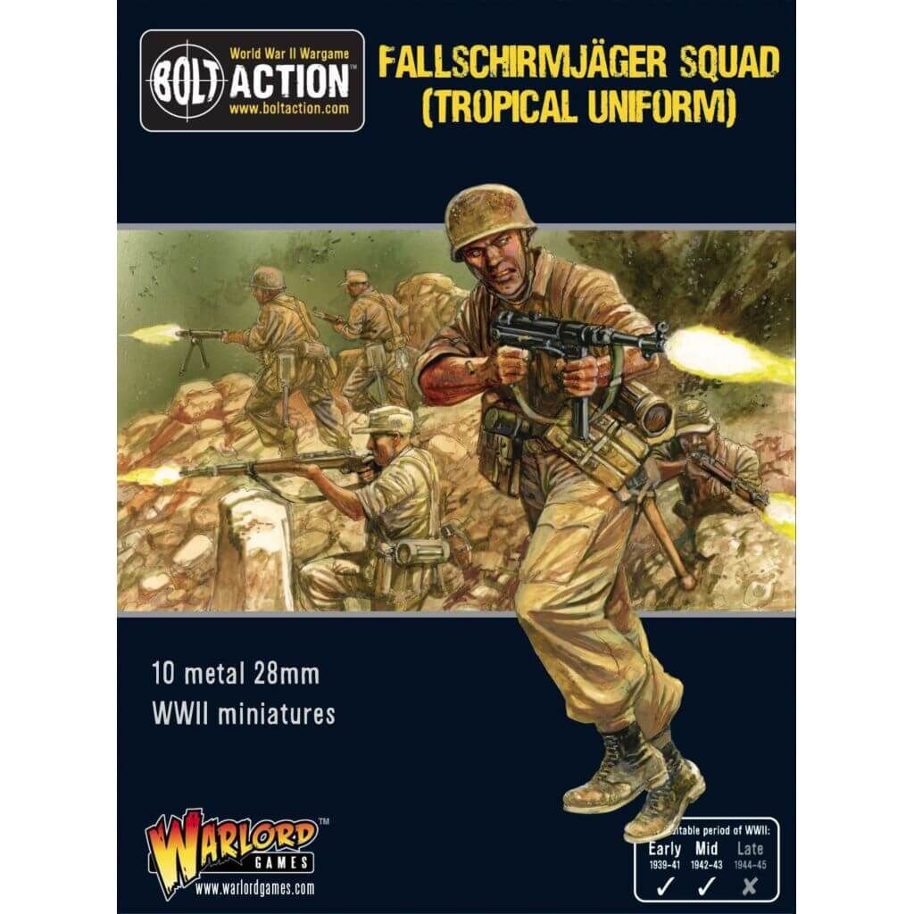 'Fallschirmjäger Squad Tropical Uniform' von Warlord Games