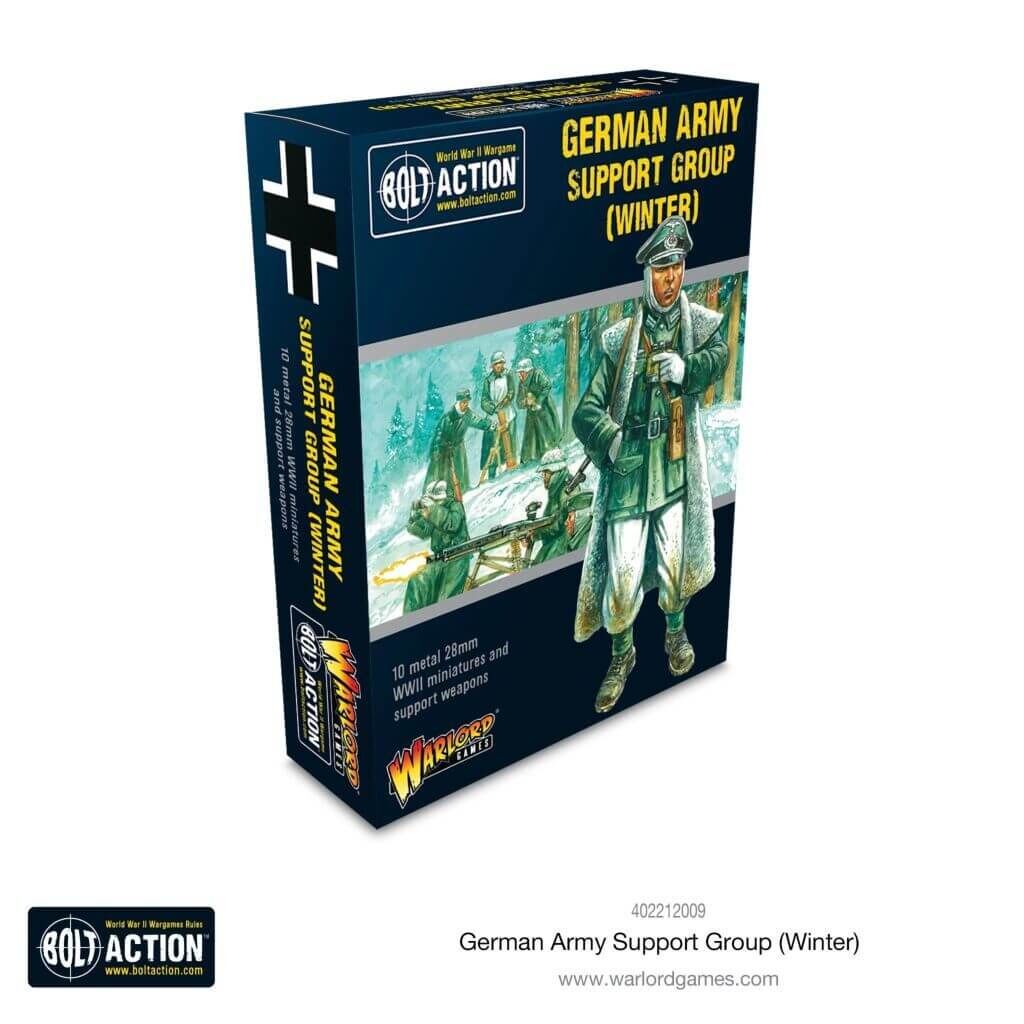 German Army (Winter) Support Group (HQ, Mortar & MMG) von Warlord Games
