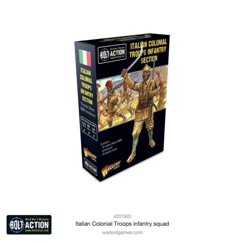'Italian Colonial Troops Infantry Squad' von Warlord Games