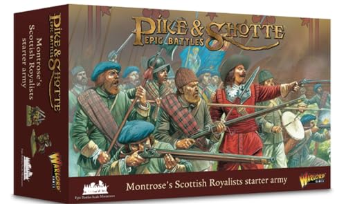 Warlord Games Montrose' Scottish Royalists Starter Army - Epische Miniaturen für Hecht & Shotte Sehr detaillierte Miniaturen für Tisch-Kriegsspiele, Gray von Warlord Games