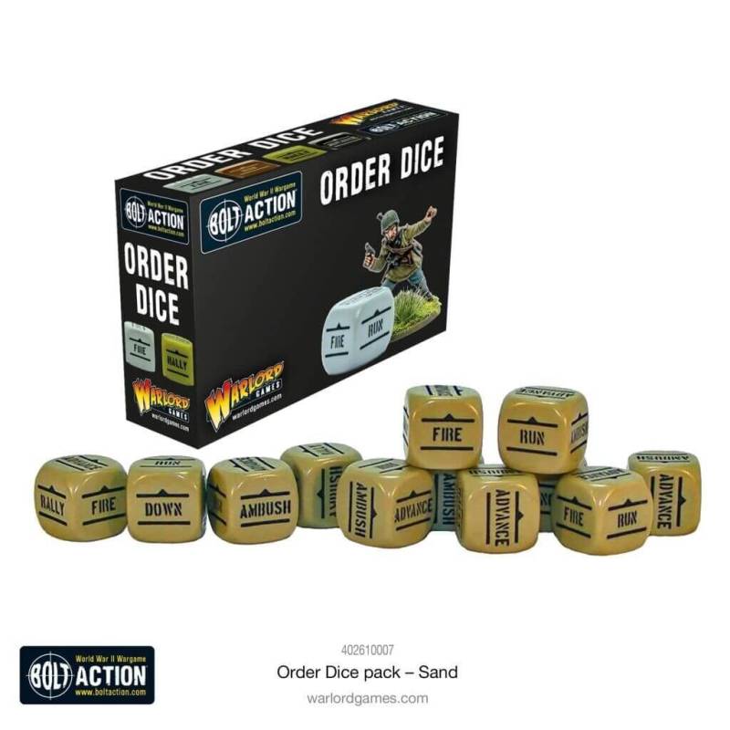 'Orders Dice Pack - Sand' von Warlord Games