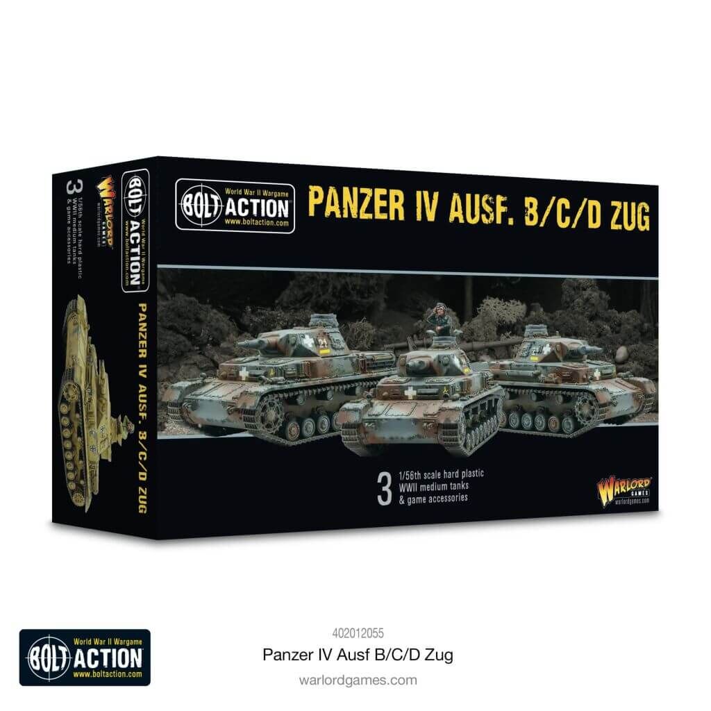 'Panzer IV Ausf. B/C/D Zug (limited)' von Warlord Games