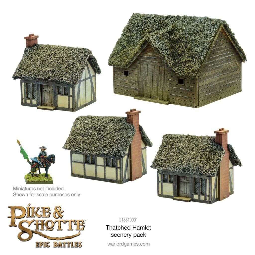 'Pike & Shotte Epic Battles - Thatched Hamlet Scenery Pack' von Warlord Games
