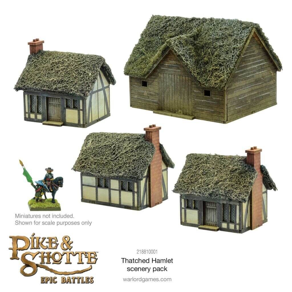 Pike & Shotte Epic Battles - Thatched Hamlet Scenery Pack Pike & Shotte Epic Battles - Thatched Hamlet Scenery Pack von Warlord Games