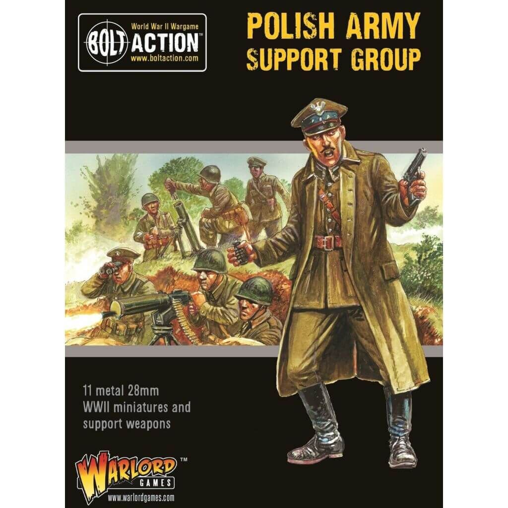 'Polish Army Support Group (HQ, Mortar & MMG)' von Warlord Games