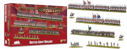 Revolution! - Britische Armee-Brigade - Epische Miniaturen für Schwarzpulver, sehr detaillierte Ära des amerikanischen Unabhängigkeitskrieges für Tisch-Kriegsspiele Revolution! - Britische Armee-Brigade - Epische Miniaturen für Schwarzpulver, sehr detaillierte Ära des amerikanischen Unabhängigkeitskrieges für Tisch-Kriegsspiele von Warlord Games