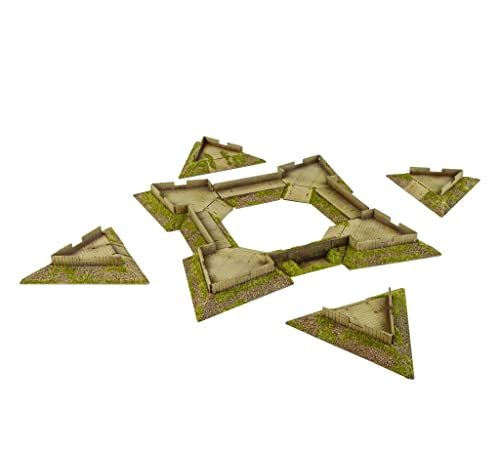 Warlord Games Pike & Shotte Epic Battles - Star Fort Scenery Pack for Military Table Top Wargaming Diorama Plastic Model Kit 218810004 von Warlord Games