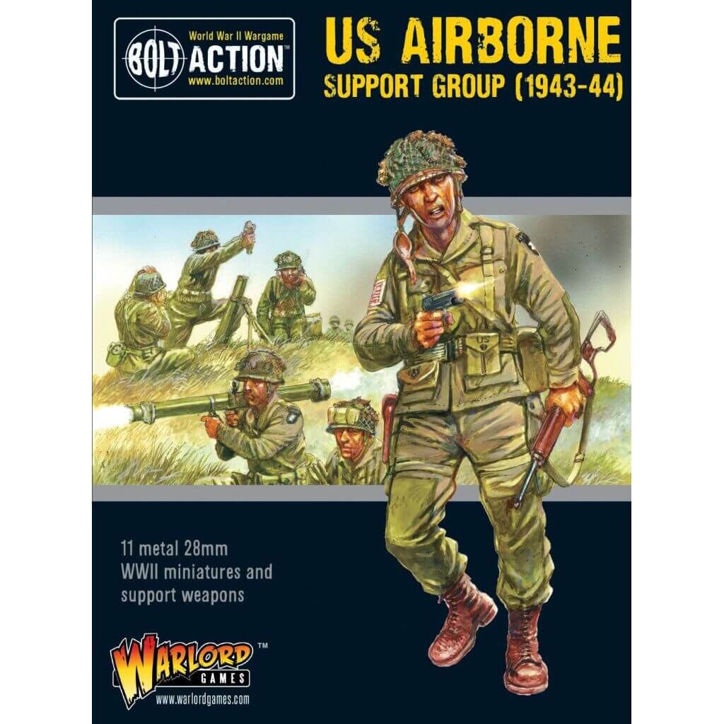 'US Airborne Support Group (1943-44) (HQ, Mortar & MMG)' von Warlord Games