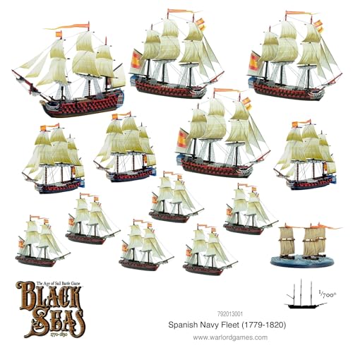 Warlord Games - Black Seas: Spanish Navy Fleet (1770 - 1830) Starter Set (792013001) von Warlord Games