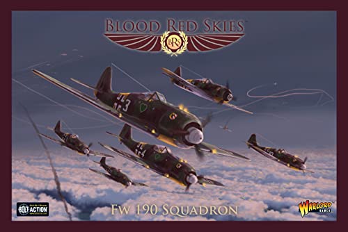 Warlord Games - Blood Red Skies: German Fw 190 Squadron, 1:200 (772012015) WWII Mass Air Combat War Game von Warlord Games