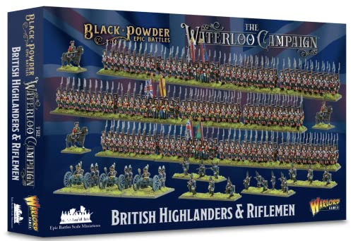 Warlord Games Britische Highlanders & Riflemen – Epische Skala Kunststoff-Miniaturen für Schwarzpulver, sehr detaillierte Napoleonische Ära Miniaturen für Tisch-Kriegsspiele Warlord Games Britische Highlanders & Riflemen – Epische Skala Kunststoff-Miniaturen für Schwarzpulver, sehr detaillierte Napoleonische Ära Miniaturen für Tisch-Kriegsspiele von Warlord Games