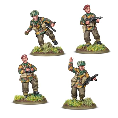 Warlord Games British Airborne Platoon Commanders – 28 mm große Harz-Miniaturen für Bolzenaktion, sehr detaillierte Miniaturen aus dem 2. Weltkrieg von Warlord Games