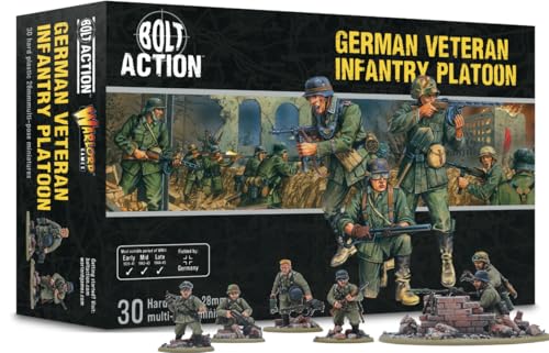 Warlord Games Bundeswehr-Veteranen-Infanterie-Zug – 28 mm große Kunststoff-Miniaturen für Bolzenaktion, sehr detaillierte Miniaturen aus dem 2. Weltkrieg Warlord Games Bundeswehr-Veteranen-Infanterie-Zug – 28 mm große Kunststoff-Miniaturen für Bolzenaktion, sehr detaillierte Miniaturen aus dem 2. Weltkrieg von Warlord Games