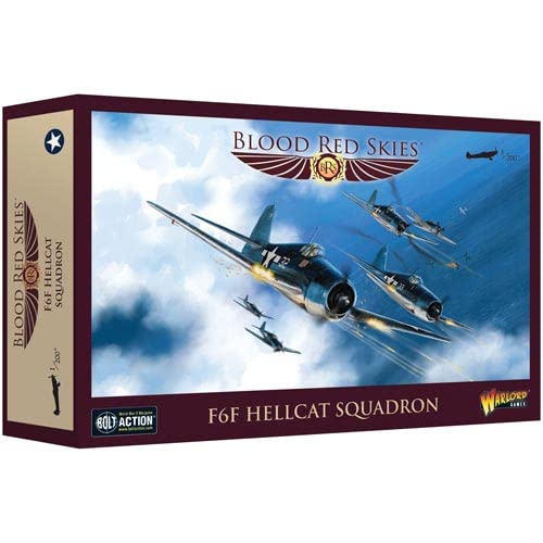 Warlord Blood Red Skies F6F Hellcat Squadron 1:200 WWII Mass Air Combat Table Top War Game 772412005 von Warlord Games