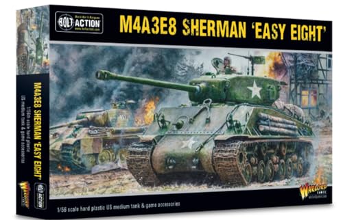 Warlord Games M4A3E8 Sherman Easy Eight – 1:56 / 28 mm Kunststoff-Modelltank für Bolt Action, sehr detaillierte Miniaturen aus dem 2. Weltkrieg für Tisch-Wargaming von Warlord Games