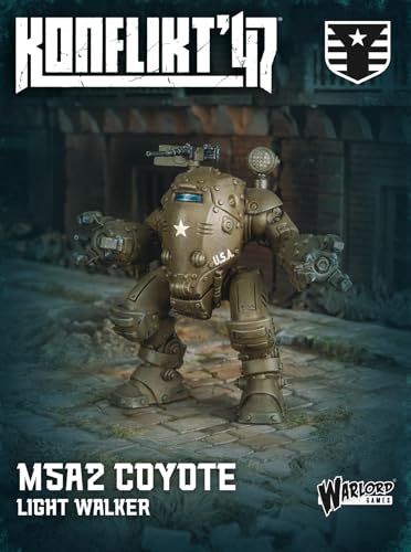 Warlord Games M5A2 Coyote Light Walker – United States Miniatur für Konflikt 47, sehr detaillierte 28 mm Skala Miniatur von Warlord Games