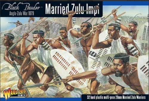 Warlord Games Married Zulu Impi: Miniaturen aus Kunststoff für Schwarzpulver im Maßstab 28 mm – sehr detaillierte Anglo Zulu War Era für Tisch-Kriegsspiele Warlord Games Married Zulu Impi: Miniaturen aus Kunststoff für Schwarzpulver im Maßstab 28 mm – sehr detaillierte Anglo Zulu War Era für Tisch-Kriegsspiele von Warlord Games