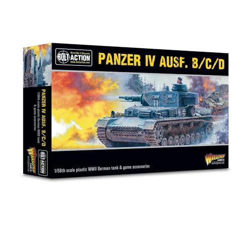 Warlord Games Panzer IV Ausf. B/C/D - 1:56 / 28mm Kunststoff Maßstab Modell Panzer für Bolt Action Hoch detaillierte Weltkrieg 2 Miniaturen für Tabletop Wargaming von Warlord Games