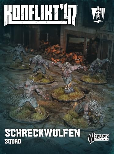 Warlord Games Schreckwulfen Squad - Achsenminiaturen für Konflikt 47, sehr detaillierte Miniaturen mit 28 mm Maßstab von Warlord Games