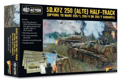 Warlord Games Sd.Kfz 250 Alte (Optionen für 250/1, 250/4 und 250/7) – 1:56/28 mm Kunststoffmodell für Bolzenaktion, sehr detaillierte Miniaturen aus dem 2. Weltkrieg für Tisch-Kriegsspiele von Warlord Games