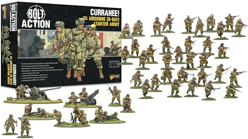 Warlord Games US Airborne (D-Day) Currahee! Starter Army 28mm Scale Plastic Miniatures for Bolt Action Highly Detailed World War 2 Miniatures von Warlord Games
