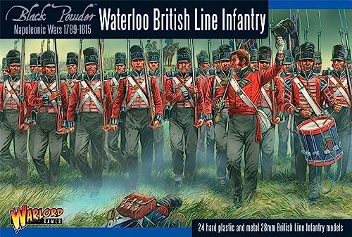 Warlord Games Waterloo British Line Infantry – 28 mm Skala Kunststoff-Miniaturen für Schwarzpulver, sehr detaillierte napoleonische Ära für Tisch-Kriegsspiele Warlord Games Waterloo British Line Infantry – 28 mm Skala Kunststoff-Miniaturen für Schwarzpulver, sehr detaillierte napoleonische Ära für Tisch-Kriegsspiele von Warlord Games