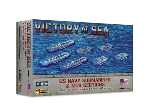 Warlord Games - Bolt Action Victory at Sea: US Navy Submarines & MTB Sections (Karton, Art Deco, 168+, Unisex, Geschichte, Brettspiel) von Warlord Games