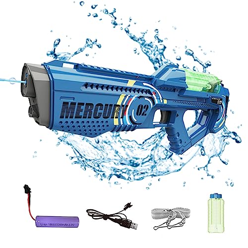 Elektrische Wasserpistole für Kinder Erwachsene, Strongest Auto Water Gun, Motorisierte elektrische Wasserpistolen Spielzeug für Sommer Freibad Beach Water Fighting von Warmfunn