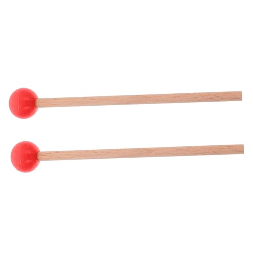 Warmhm 1 Paar Marimbaschlägel Schlaginstrument klein Trommelstöcke Timpani geformt Erwachsene Xylophon Percussion-Drum-Tool musikalische Perkussionsschlägel Buchenholz rot Warmhm 1 Paar Marimbaschlägel Schlaginstrument klein Trommelstöcke Timpani geformt Erwachsene Xylophon Percussion-Drum-Tool musikalische Perkussionsschlägel Buchenholz rot von Warmhm
