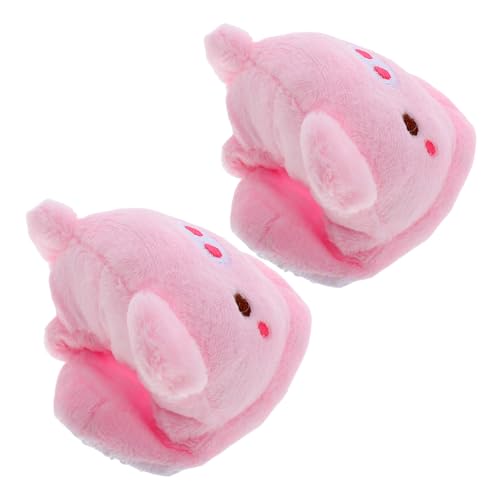 Warmhm 1 Paar Schuhe Puppenhaus-miniaturen Puppenschuhe Babydoll-Schuhe Schuhe Für Puppen Mini-Puppen Puppenhausschuhe Plüsch Rosa von Warmhm