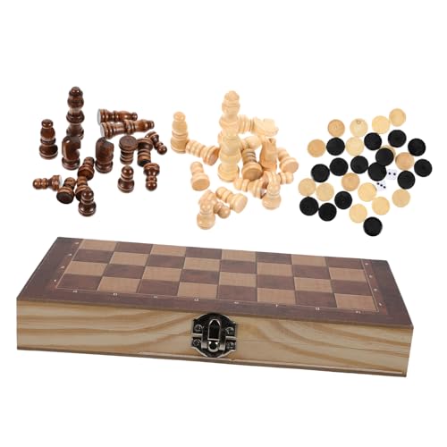 Warmhm 1 Satz 3 1 Holzschach Schach Schachspielbrett Schachbrettspiel Kinderschach Spielzeugschach Hölzern von Warmhm