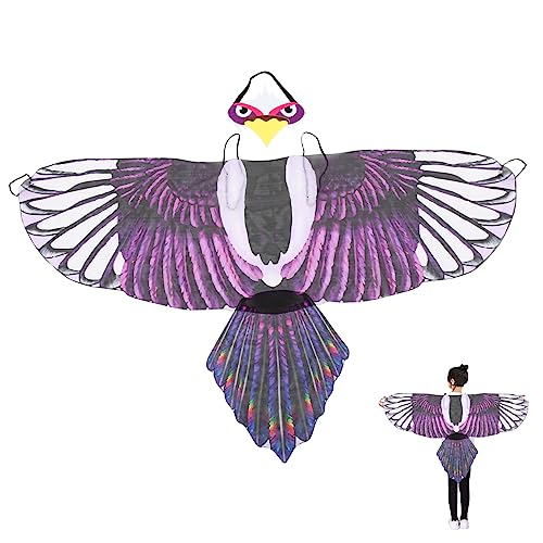 Warmhm 1 Satz Adlerflügel Halloweenkostüm Vogel Maske Fee Schmetterlingsflügel Engelsflügel Eulenkostüm Vogelflügel Vogel-Outfit Für Erwachsene Feenflügel Chiffon Violett Warmhm 1 Satz Adlerflügel Halloweenkostüm Vogel Maske Fee Schmetterlingsflügel Engelsflügel Eulenkostüm Vogelflügel Vogel-Outfit Für Erwachsene Feenflügel Chiffon Violett von Warmhm