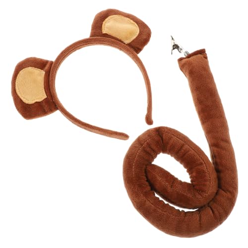 Warmhm 1 Satz Affenkostüm Für Kleinkinder Ohr Stirnband Affenkostüm Für Erwachsene Dschungelkostüm Cosplay Affenkostüm Affenschwanz Und Ohren Halloween Stirnband Affenhaarband Ratte Stoff Warmhm 1 Satz Affenkostüm Für Kleinkinder Ohr Stirnband Affenkostüm Für Erwachsene Dschungelkostüm Cosplay Affenkostüm Affenschwanz Und Ohren Halloween Stirnband Affenhaarband Ratte Stoff von Warmhm