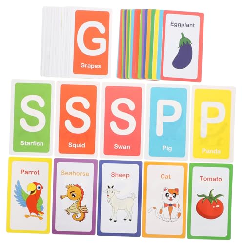 Warmhm 1 Satz Alphabet-Karten Party lehrreich Kleinkinder blinken Babys Lernspielzeug Bildungskarten Cartoon Kinderspielzeug kognitives Kinderspielzeug Lernkarten Papier Warmhm 1 Satz Alphabet-Karten Party lehrreich Kleinkinder blinken Babys Lernspielzeug Bildungskarten Cartoon Kinderspielzeug kognitives Kinderspielzeug Lernkarten Papier von Warmhm