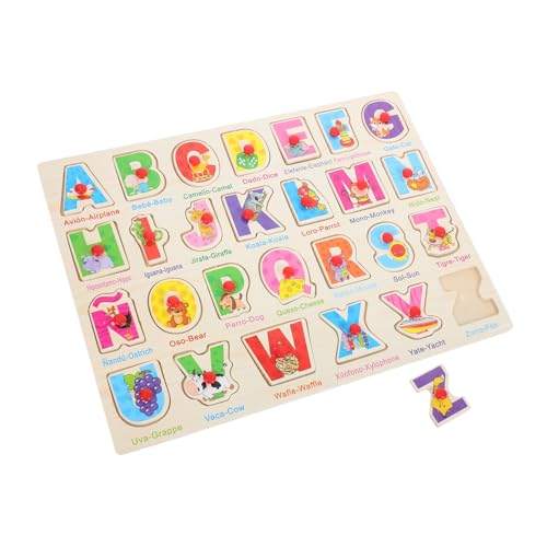 Warmhm 1 Satz Alphabet-kratzbrett Spanisches Puzzle Für Kleinkind-Puzzle Passendes Für Vorschulkinder Lernspielzeug Kinderpuzzle Geometrisches Formpuzzle Puzzletafel Holz Warmhm 1 Satz Alphabet-kratzbrett Spanisches Puzzle Für Kleinkind-Puzzle Passendes Für Vorschulkinder Lernspielzeug Kinderpuzzle Geometrisches Formpuzzle Puzzletafel Holz von Warmhm