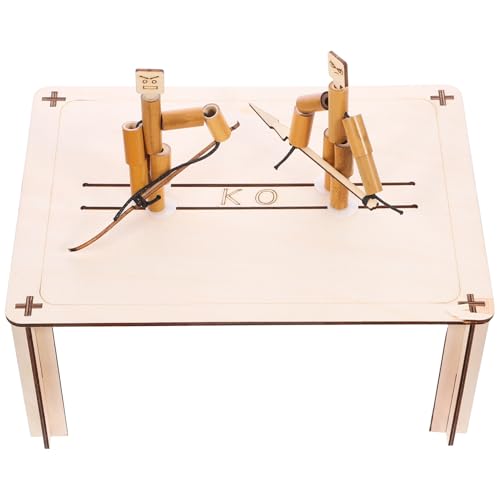 Warmhm 1 Satz Bambusmann-kampfspielzeug Bausatz Fechtpuppen Puppenbauset Kampfspielzeug Für Tischpuppen Bastelset Basteln Kinderspielzeug -kit Spielzeugset Für Holz von Warmhm