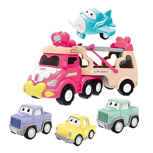 Warmhm 1 Satz Bildungsspielzeug für Pinker Inertia Truck für Batterien Fördert Hand Auge Koordination und Eltern Junge Mädchen Bindung Lustige Cartoon Form von Warmhm