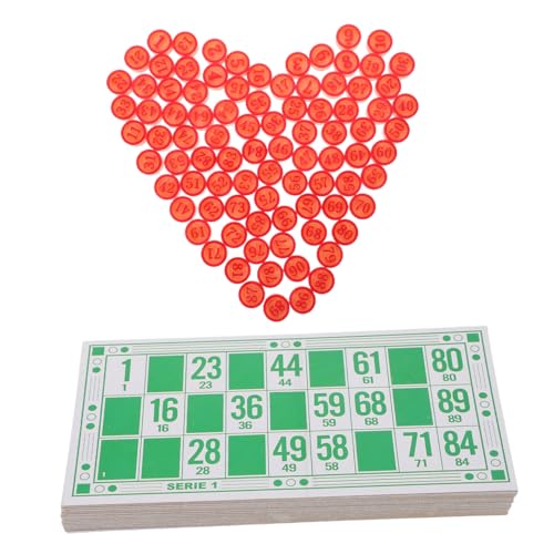 Warmhm 1 Satz Bingo Spielset mit Zahlenkarten und Spielsteinen für Familienfeiern Partys und Gruppenspiele Leichtes Plastikmaterial für Interaktive Unterhaltung und Spaß Warmhm 1 Satz Bingo Spielset mit Zahlenkarten und Spielsteinen für Familienfeiern Partys und Gruppenspiele Leichtes Plastikmaterial für Interaktive Unterhaltung und Spaß von Warmhm