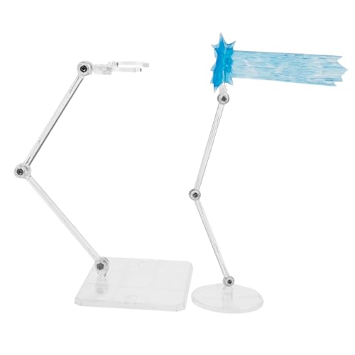 Warmhm 1 Satz Blaue Effektteile Puppenmodellständer Display-Ständer tragbarer Puppenständer Actionfigurenständer Aktionsfigurhalter Puppenunterstützungsbasis Plastik von Warmhm