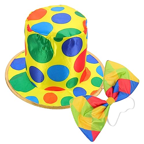 Warmhm 1 Satz Clown-Kostüm Geburtstag lustig Party Melone Karneval Abschlussball Kappe Erwachsene Kostüm Mütze Clown-Kopfbedeckung Hut-Stirnband Clown-Hut-Requisite Clown-Hut-Fliege Stoff Warmhm 1 Satz Clown-Kostüm Geburtstag lustig Party Melone Karneval Abschlussball Kappe Erwachsene Kostüm Mütze Clown-Kopfbedeckung Hut-Stirnband Clown-Hut-Requisite Clown-Hut-Fliege Stoff von Warmhm