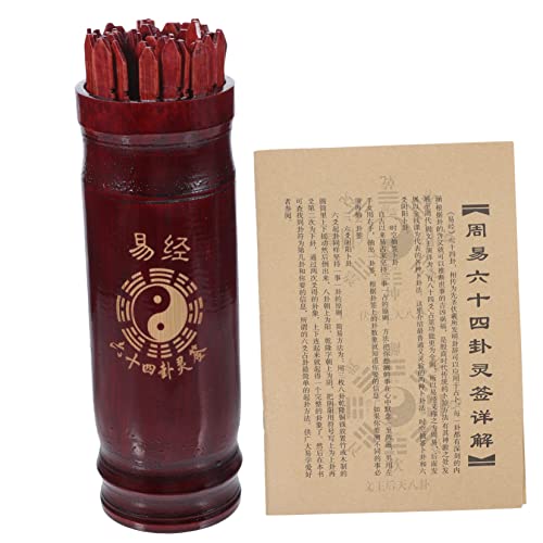 Warmhm 1 Satz Container Retro-Stick Orakel Wahrsagestäbe Dowsing Traditionelle Weissagungsstütze Spiel Wahrsagerei Requisiten Bausätze Vermögen Klebt Erzählen Eins Ja Hölzern von Warmhm
